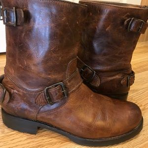 Leather Frye Veronica Boots